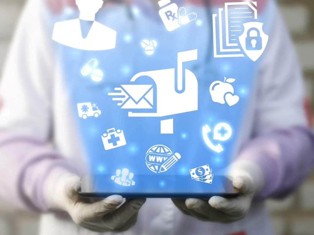 Secure healthcare PPC dashboard showing HIPAA-compliant ad performance metrics.